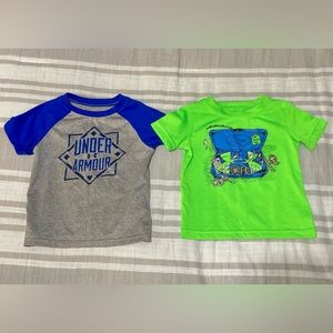 Under Armour Baby Boys Heat Gear Bundle Tops Tee Athletic Shirts sz 12 mo